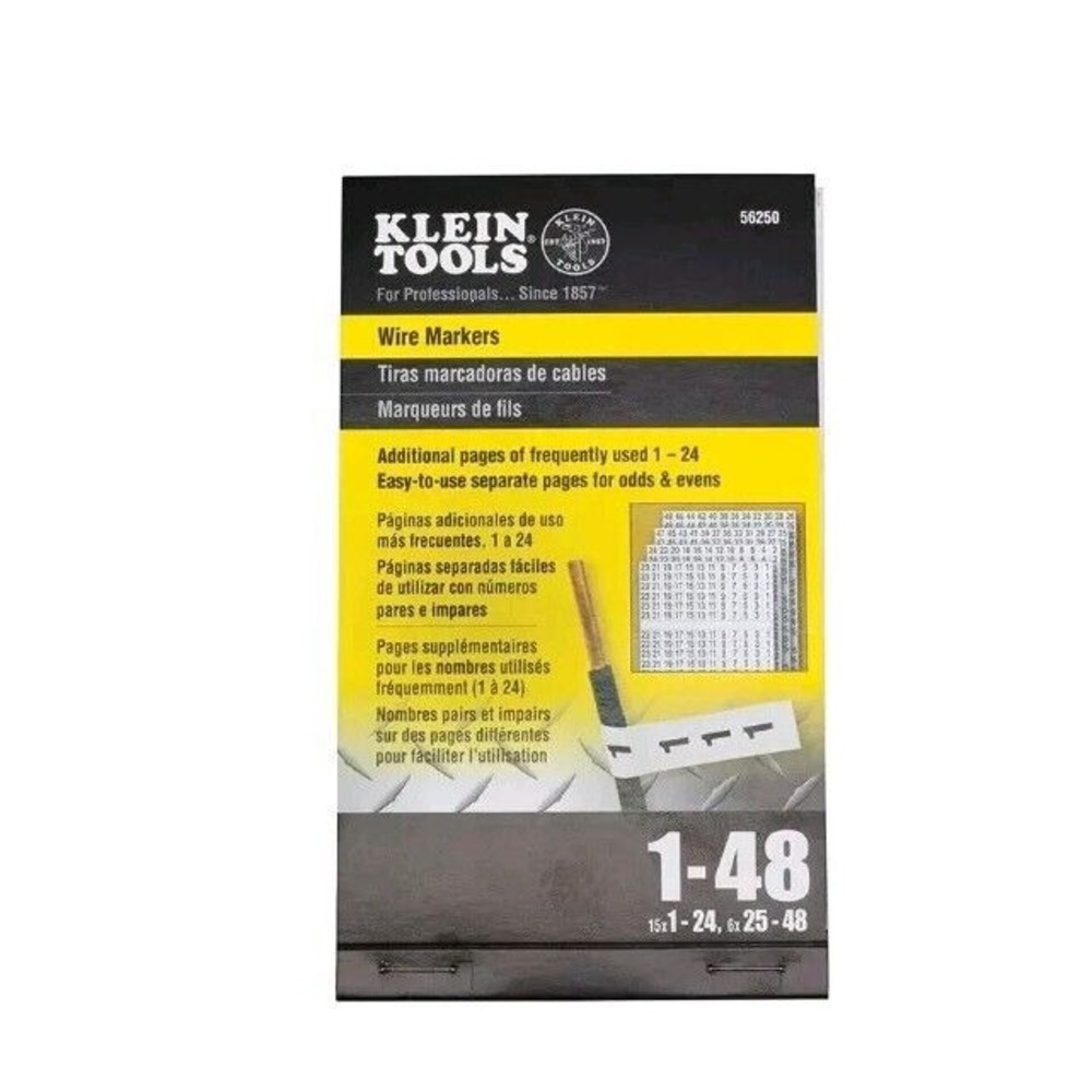 Klein Tools  Wire Marker Book  1-48‎ NEW 56250
